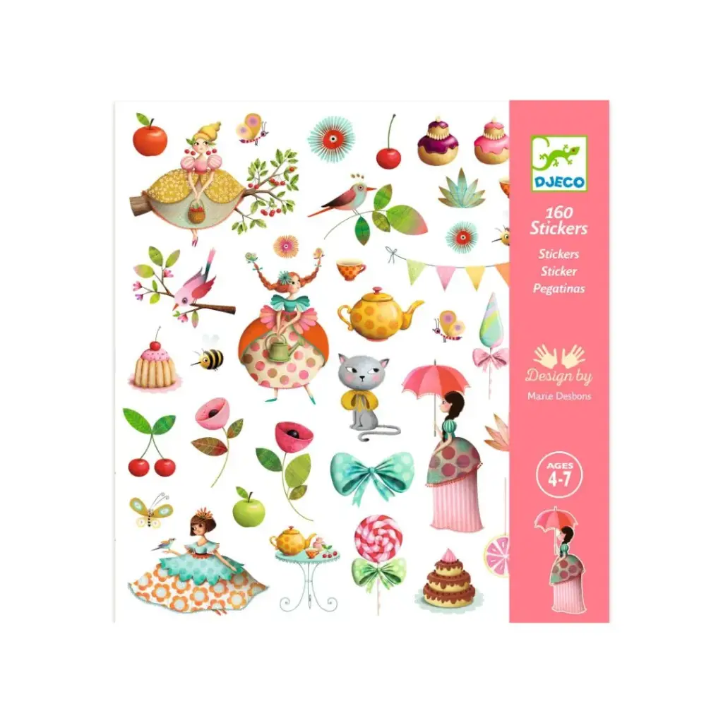 Pegatinas el Té de las Princesas