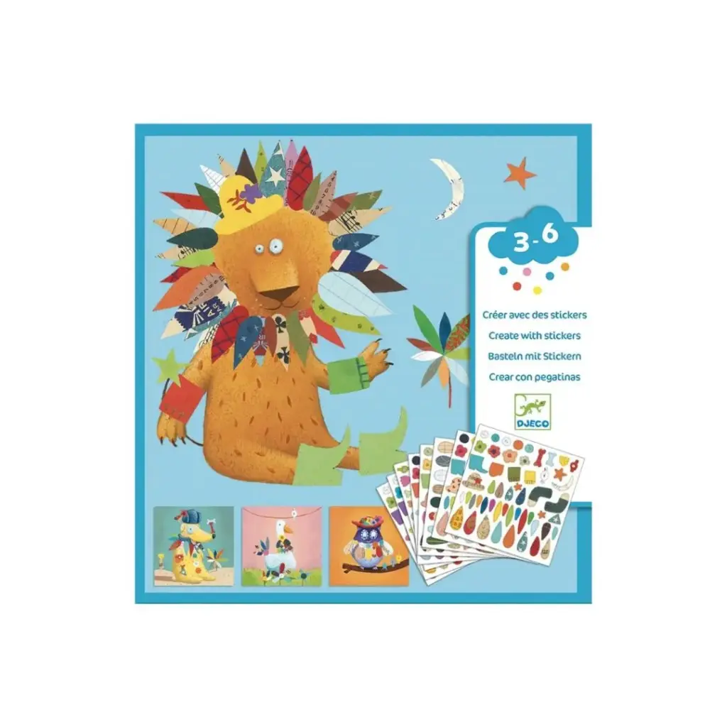 [38932] Crear con Pegatinas - Animales