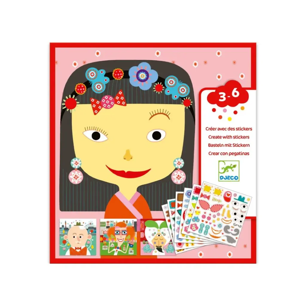 Crear con pegatinas - Todas diferentes