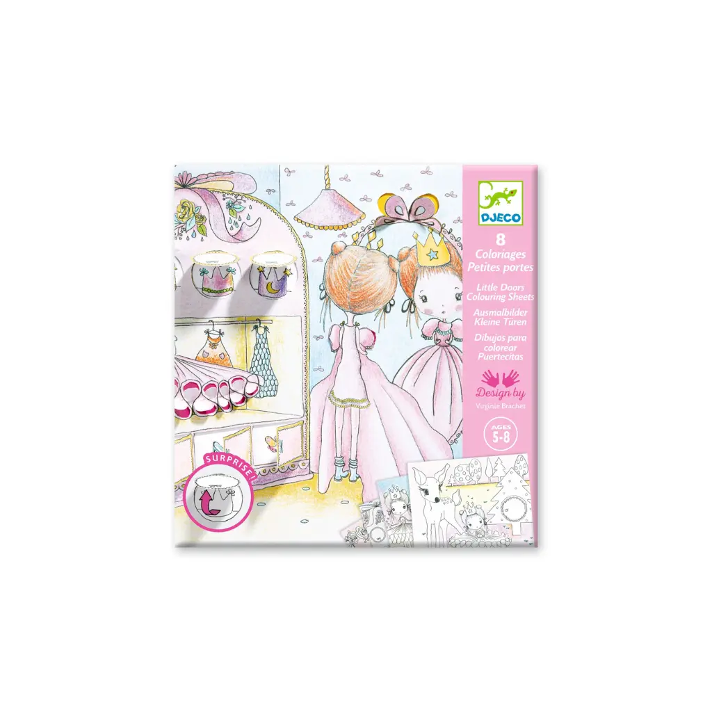 Colorea Las pequeñas puertas de Pupi