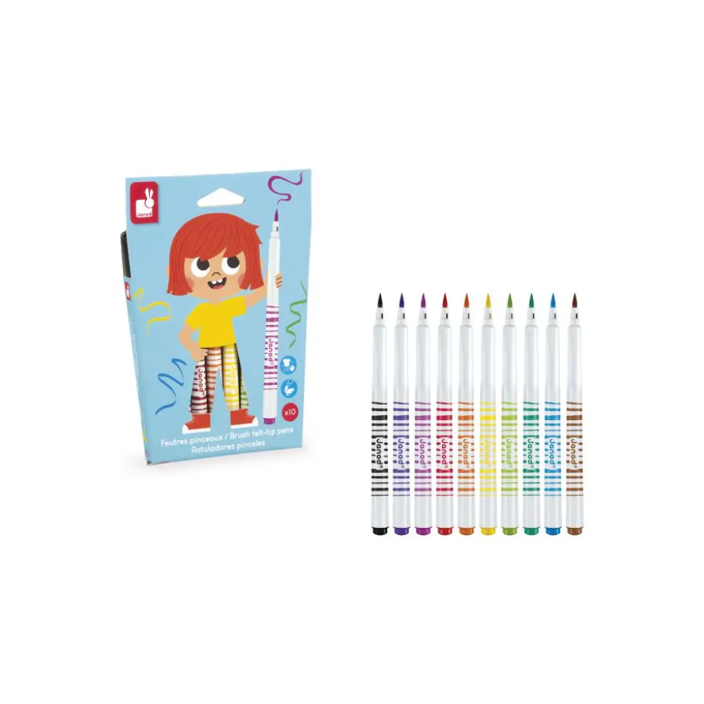 [J07411] Rotuladores Pincel x10