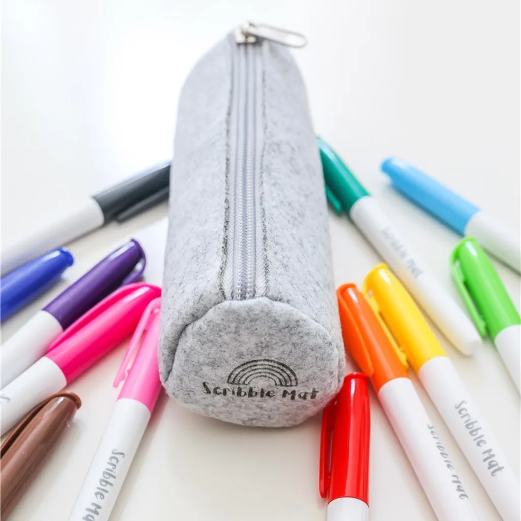 [SCR010] 12 Rotuladores Borrables con Estuche