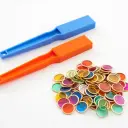 Tickit Conjunto 2 varitas y 100 fichas magnéticas