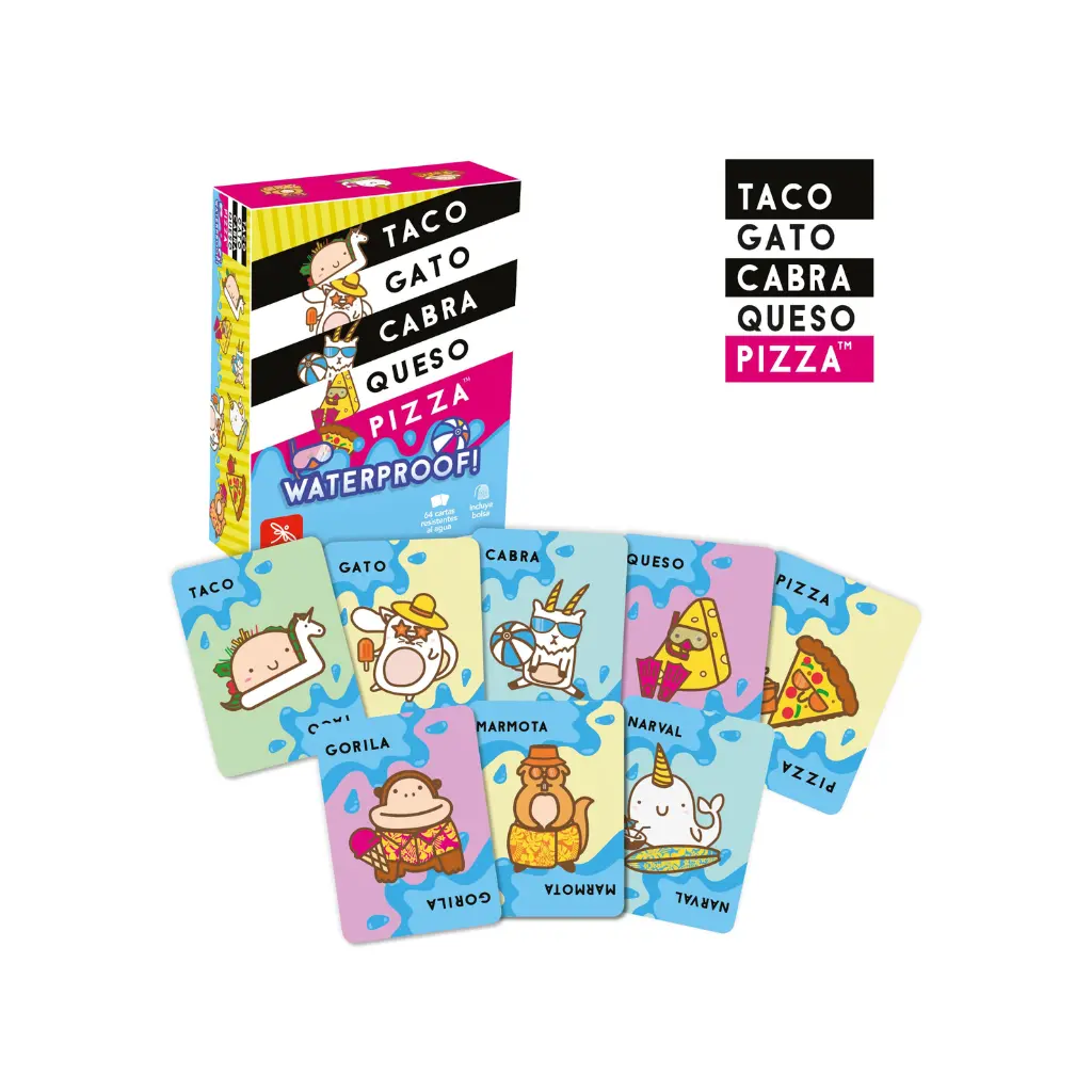 Taco, Gato, Cabra, Queso, Pizza Waterproof