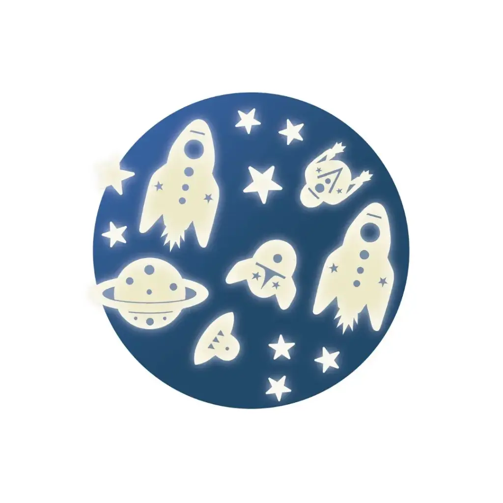 [54591] Stickers fosforescentes - Espacial