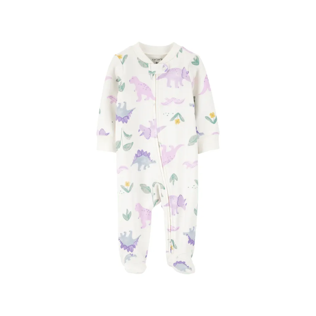 Pijama entero algodón diseño dinos pastel