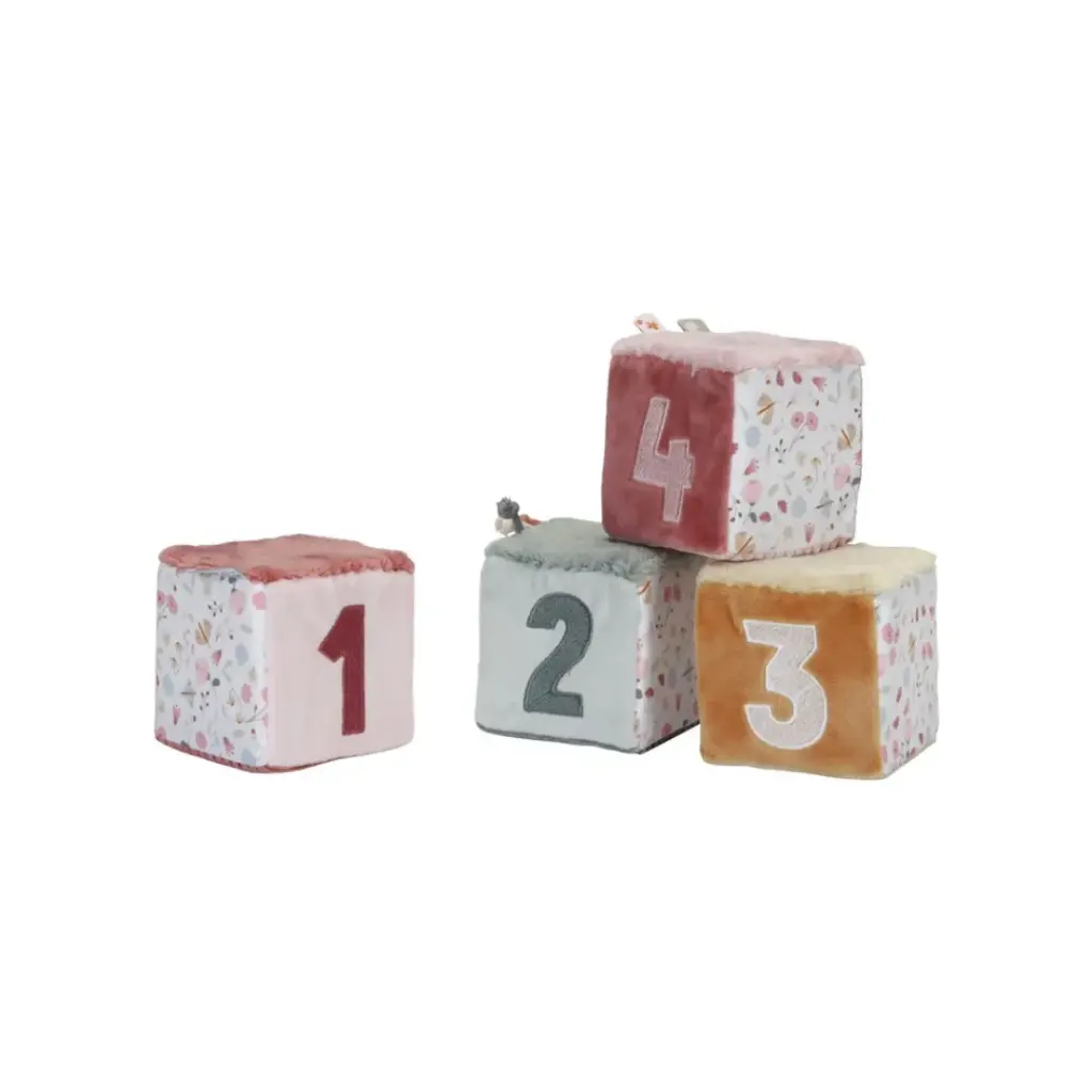 [LD8716] Cubos Blanditos Apilables Flores & Mariposas