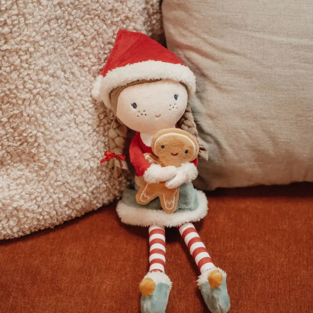 [LD4875] Rosa Muñeca Blandita Navidad