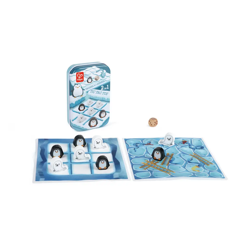 Juego 2 en 1: Tres en Raya-Serpientes y Escaleras