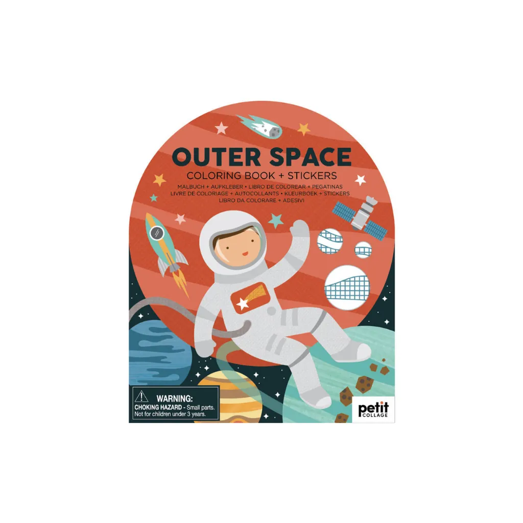 [TJ-PTC633] Libro colorear + Adhesivos - Espacio Exterior