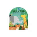 Libro colorear + Adhesivos - Mundo Salvaje