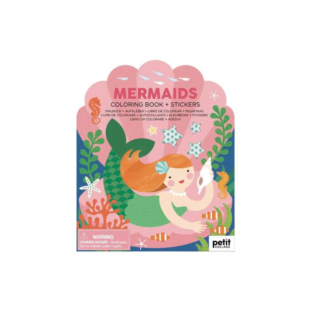 [TJ-PTC634] Libro colorear + Adhesivos - Sirenitas