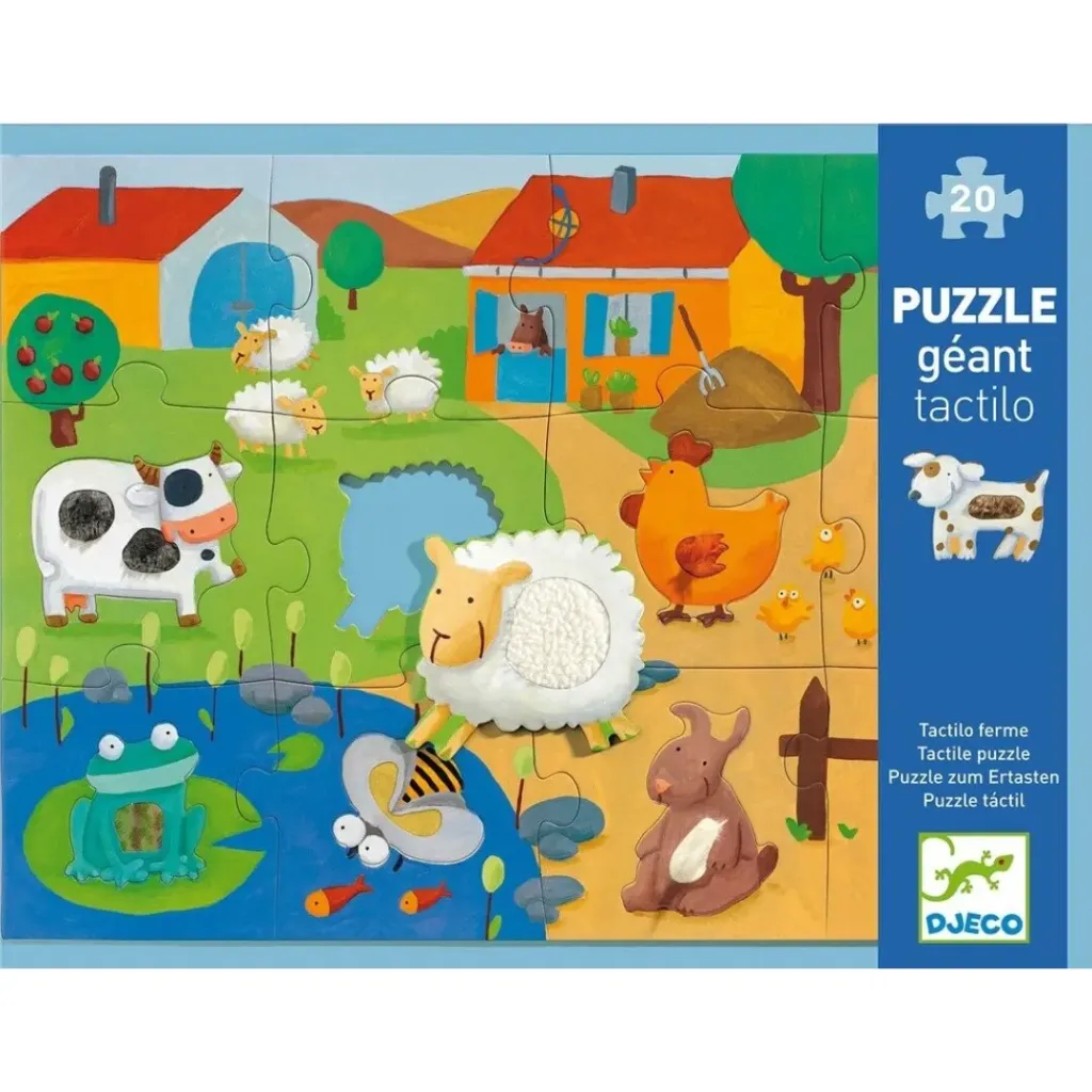 Puzzle Gigante Tactilo granja
