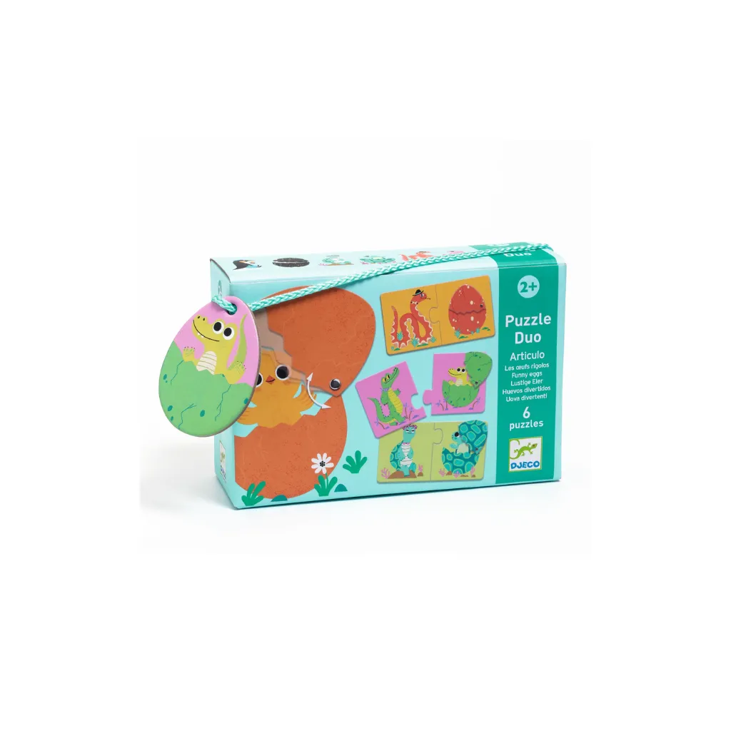 Educativos Puzzle Dúo - Huevos divertidos