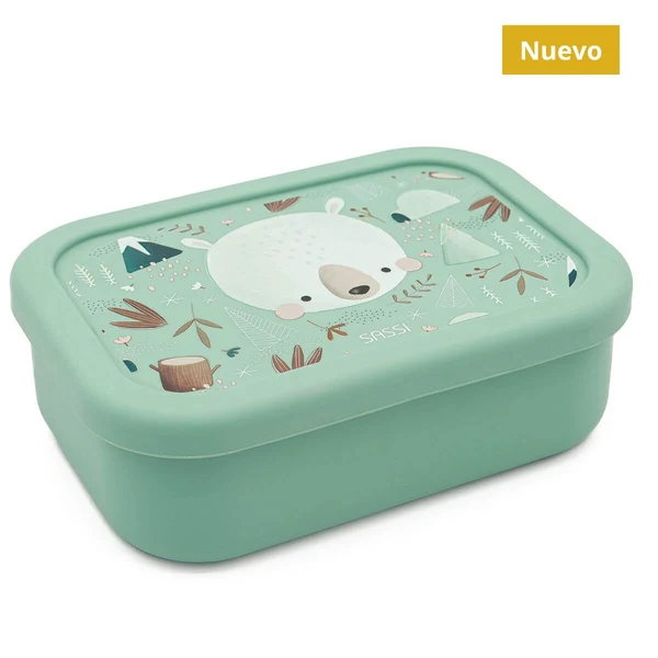 Caja almuerzo de silicona Oso Polar