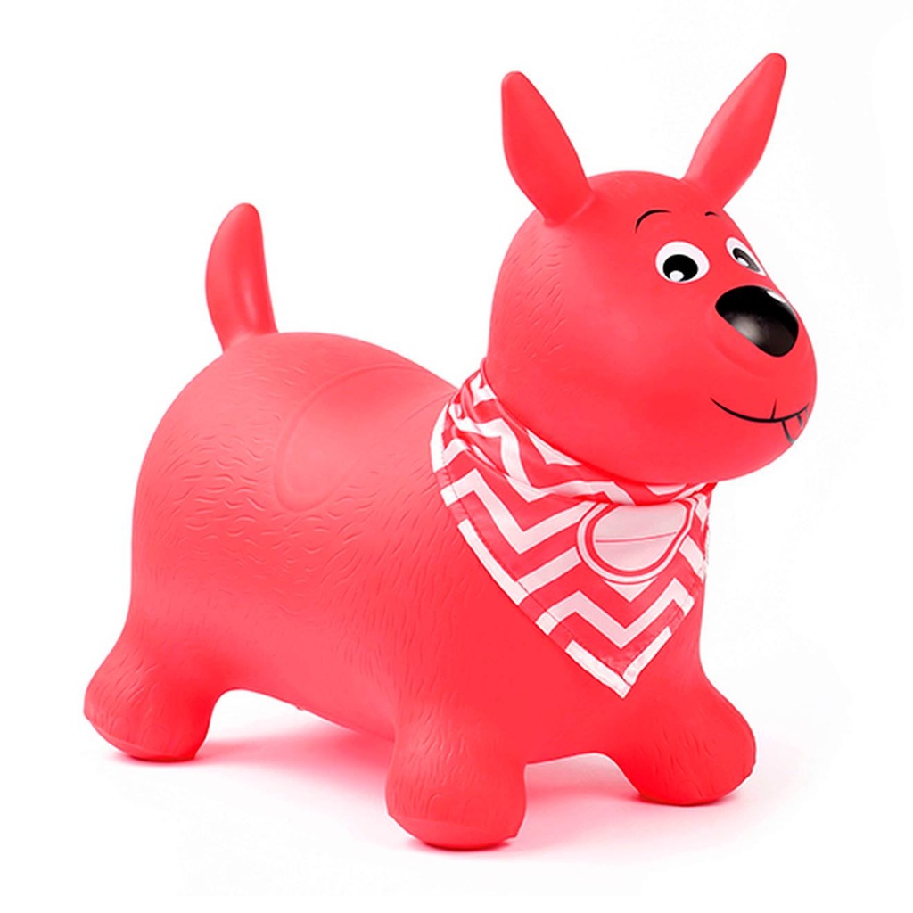 Ludi Perro saltarín rosa