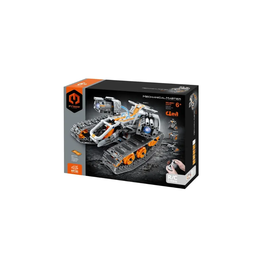 [608051] iMMaster Construcción Naranja Radio Control 4 en 1 - 604 pzas.